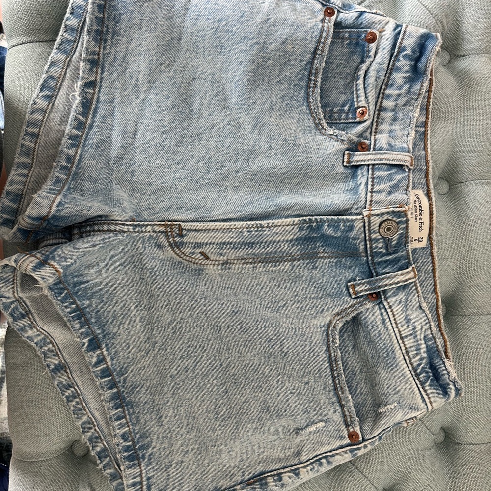 Abercrombie & Fitch Light Blue Jean Shorts